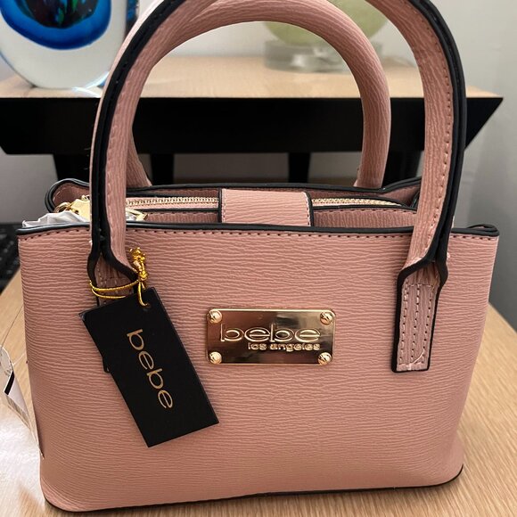 BNWT BEBE Aubrey Micro Satchel Crossbody in Dusty Rose (OS) - Picture 1 of 6